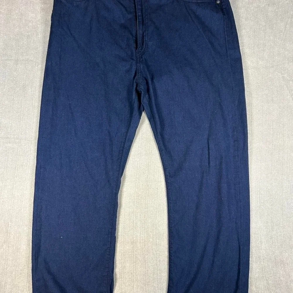 Levis 511 Slim Fit Navy Blue Pants Mens 38x32 Dark Wash Stretch Cotton Trousers